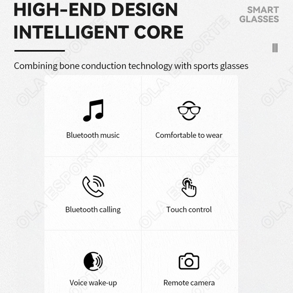 NEW Smart Glasses V5.3 Bluetoo - Esports Gaming Video ulasan dan harga