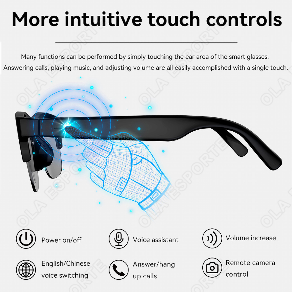 NEW Smart Glasses V5.3 Bluetoo - Esports Gaming Video ulasan dan harga