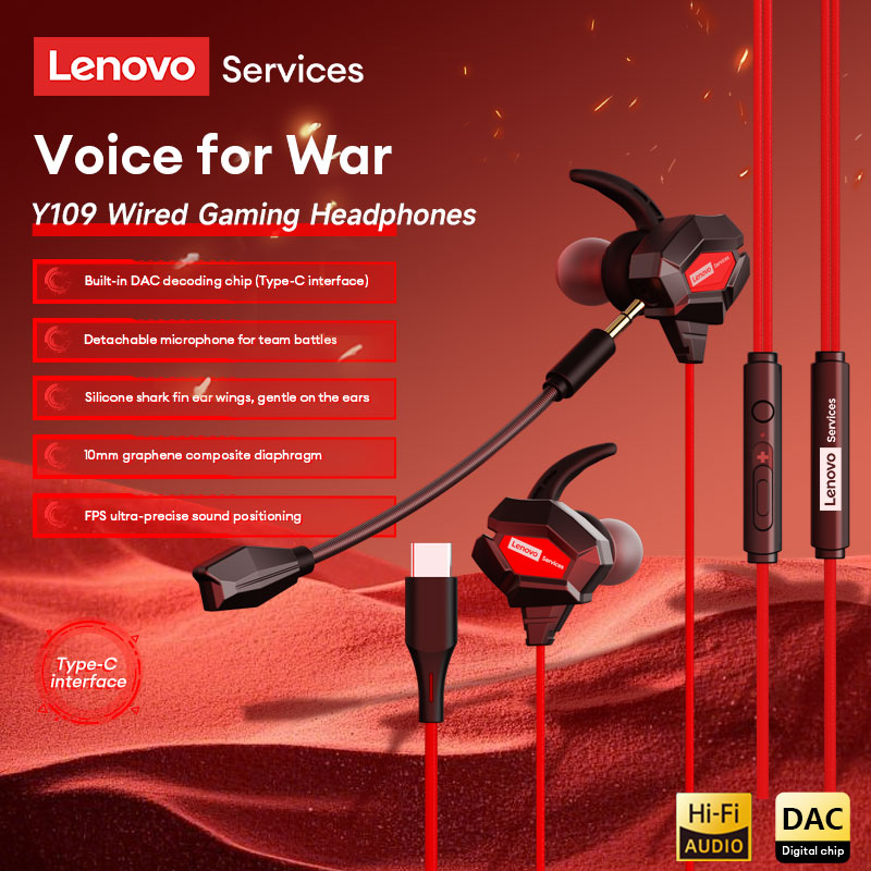 Lenovo Y109 Wired Gaming Heads - Esports Gaming Video ulasan dan harga